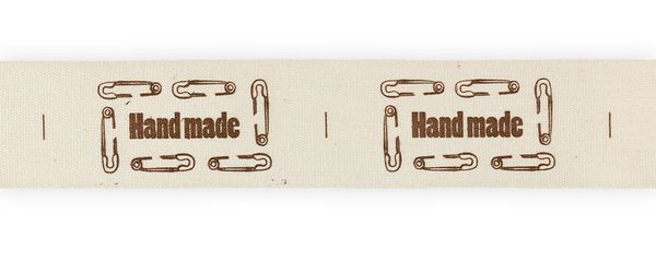 Лента хлопок с рисунком 25.0 мм / 5 шт по 3 метра, S1_001/098 Hand made, CLP-251 Gamma