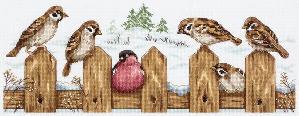 Набор для вышивания нитками Panna, Чужой среди своих, 39х15 см