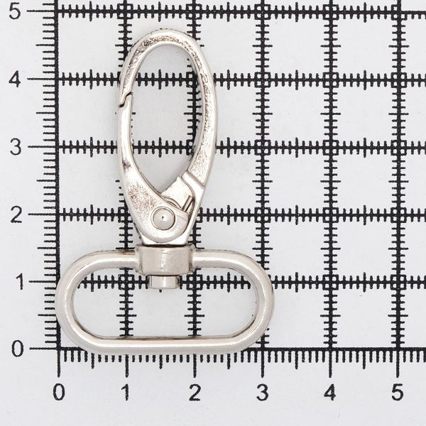 Карабин металл 25.0 мм (48х32 мм), 2 шт, никель, 0325-0037 Hobby&Pro