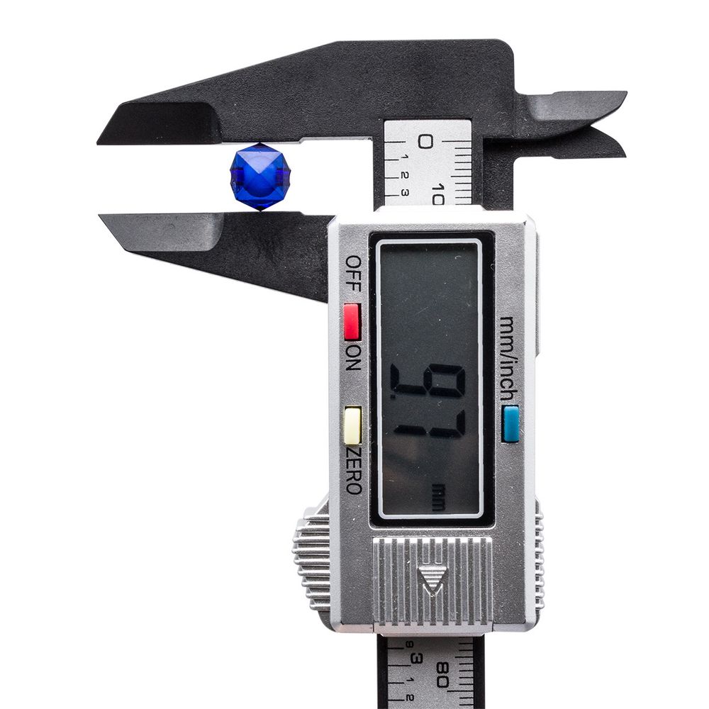 Бусины акрил ⌀10 мм, в цвете с белой сердцевиной, граненый куб, 500 г, Astra&Craft (26 темно-синий)