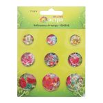 Кабошоны-стикеры, упак., 9 шт, Астра