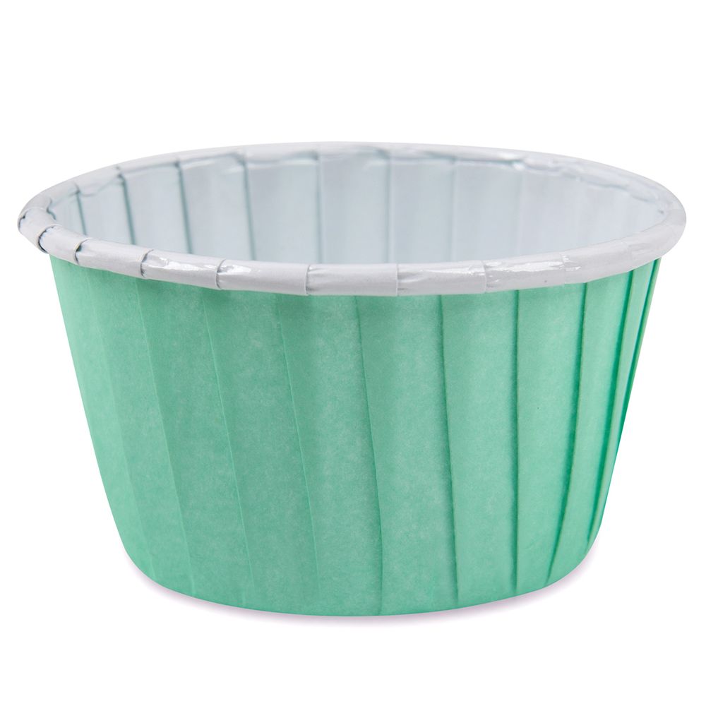 Формы для выпечки бумажные (усиленные с бортиком) 5 см, 5х3.9 см, 12 шт, №06 бирюзовый, S-Chief PPC-0010