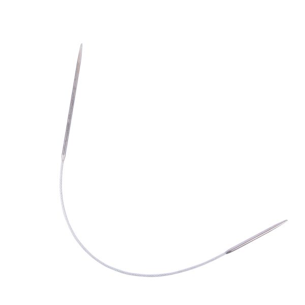 Спицы круговые металл ⌀2.5 мм, 25 см, 1 шт, с металлической леской, Gamma MNF
