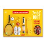 Альбом для рисования 100 г/м², A4 29х20.5 см, 10 шт, на скобе 40 л, 40АЛСК4_000227 Мы в спорте, Светоч