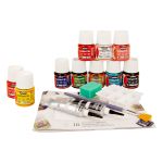 Набор красок Pebeo Ceramic Коллекция по керамике и металлу с аксессуарами 10 цв. 45 мл