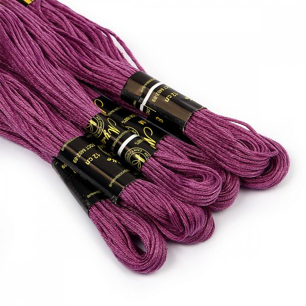 Мулине ПНК им.Кирова цв.2003 сиреневый, 24 мотка по 8 метров