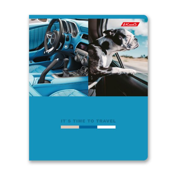 Тетрадь ученическая общая, A5+ 80 л. на скобе 65 г/м², белизна 100%, 5 шт, клетка в термоусадочной пленке, 000488 Собаки рулят, Светоч 80ТСК5_0_2_1