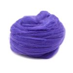 Шерсть для валяния Троицкая п/тонкая 1х100 г (до 29 мкр), 698 т.фиолетовый
