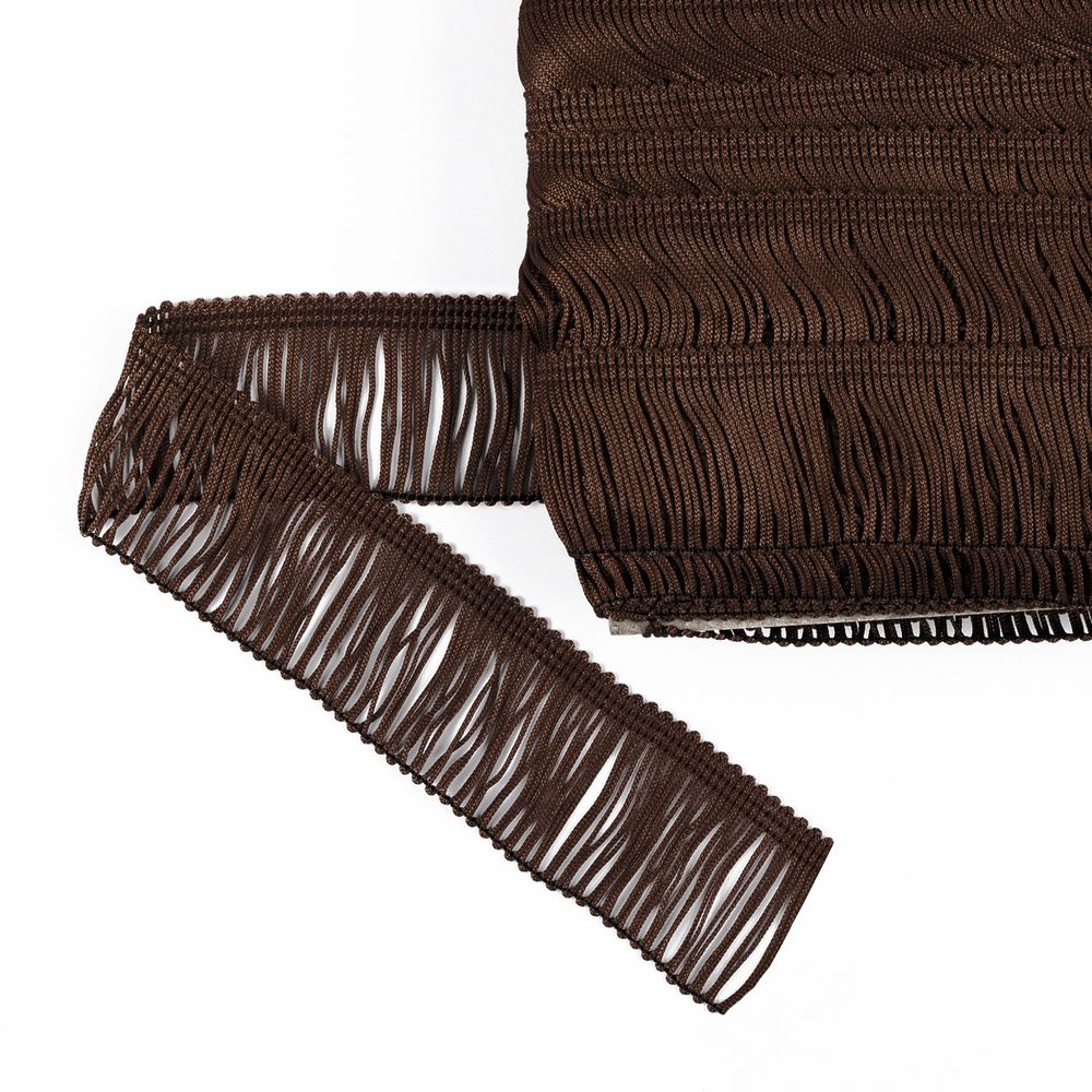 Бахрома отделочная 35.0 мм / 25 метров, 200 т.шоколадный, Gamma 110