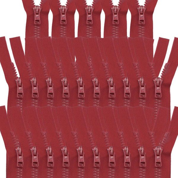 Молния трактор Arta Т6 (6 мм) 1 зам., разъем., 55 см, ОПТ. УП. 25 ШТ., 008 красный