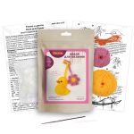 Набор для вязания игрушки Miadolla AMG-MN-0152, Уточка и цветок, 7 см