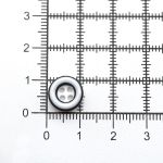 Пуговицы 4 прокола 17L (10,5мм), пластик (col.A белый с черной полосой), 72 шт, CN 2805