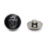 Пуговицы на ножке 28L (18мм), пластик (n.black (черный/черный никель)), 36 шт, PS39