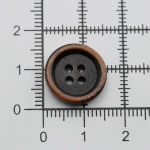Пуговицы 4 прокола 24L (15мм), (Brown2 (коричневый2)) W01, 72 шт