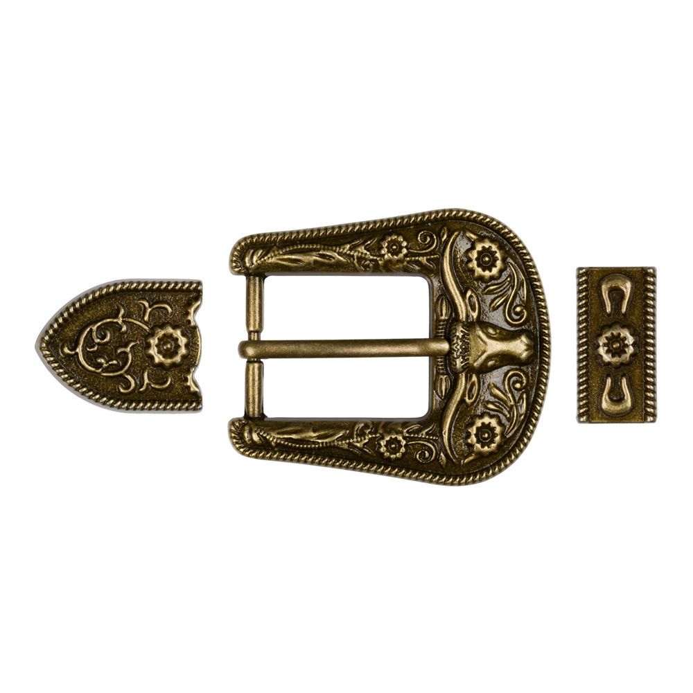 Пряжка ременная металл 65х60 мм, 1 шт, 24 бронза, Gamma GB 1621