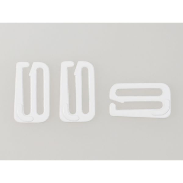 Крючки для бюстгальтера металл 15.0 мм, 001 белый, Arta, 50 шт