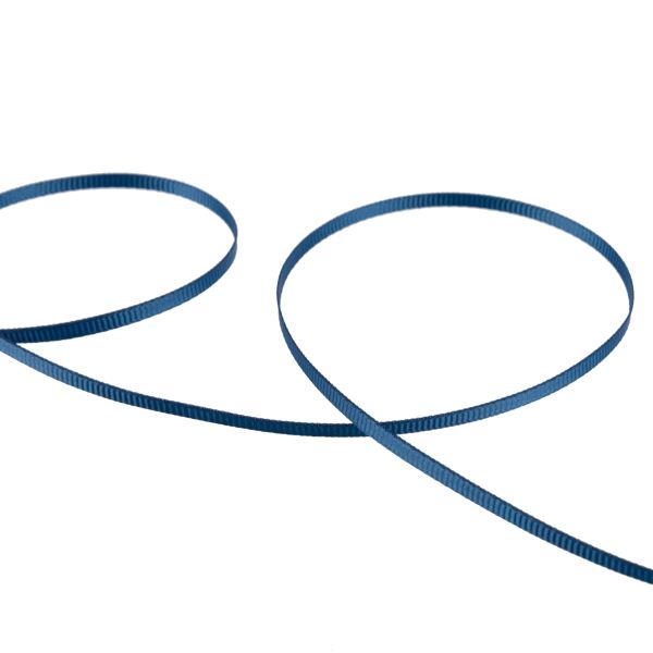 Лента репсовая (в рубчик) _3.0 мм / 91.44 метра, 012 морской, Gamma GR-03