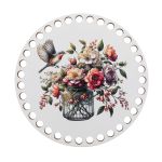 Набор донышек для вязания Глянцевый фанера ⌀15х0.4 см, 2 шт, 07 Колибри, Love2art ДВ-01