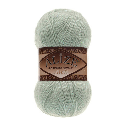 Пряжа Alize (Ализе) Angora Gold Simli / уп.5 мот. по 100 г, 500м, 515 миндаль A