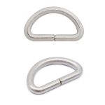 Полукольцо сварное металл внутр. 15 мм (внешн. 20х12 мм, ⌀2.5 мм), 100 шт, серебро ГР, 6066