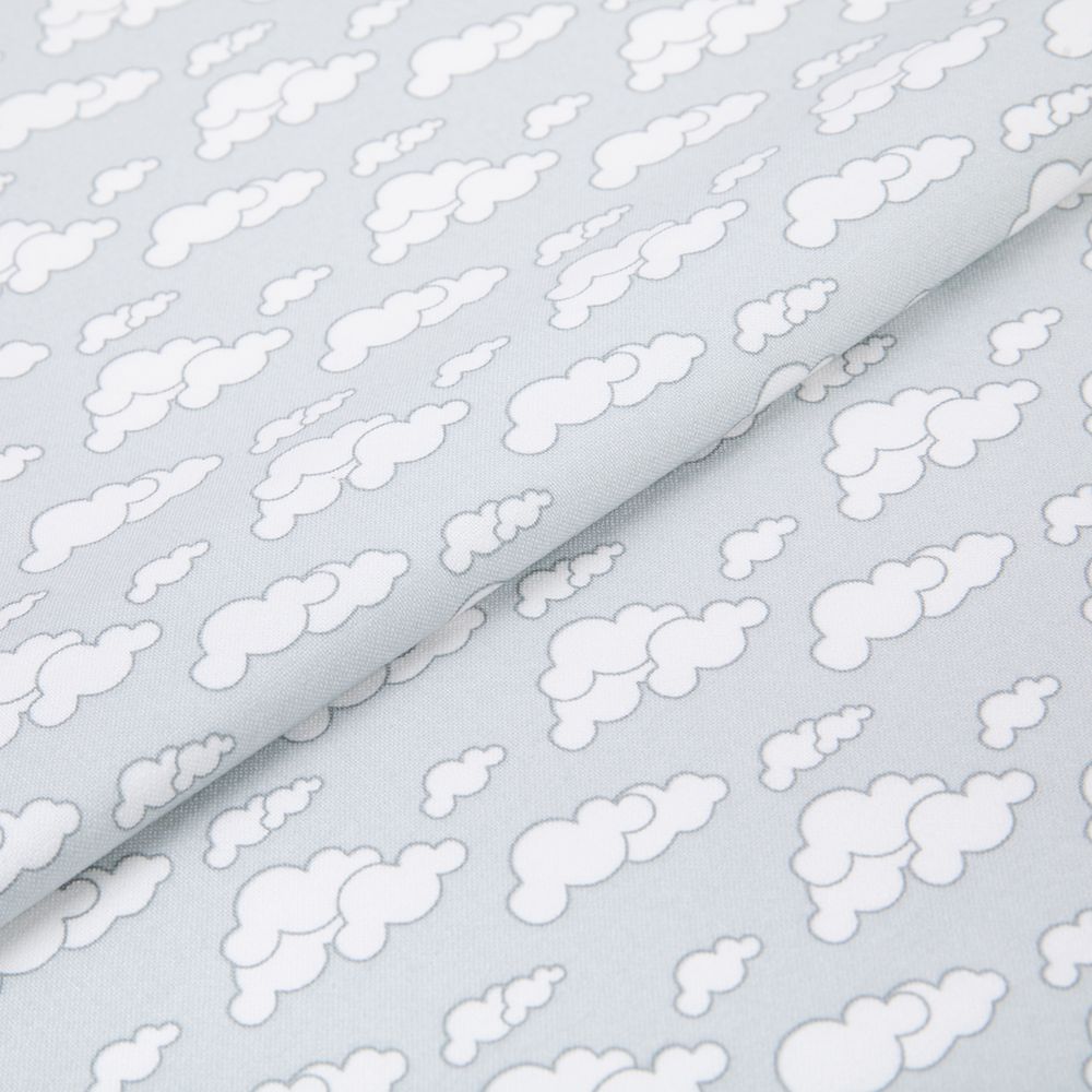 Ткань для пэчворка Peppy Молочные сны фланель, рулон 112 см / 5 метров, МС-21 серый, Peppy