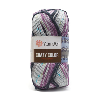 Пряжа YarnArt (ЯрнАрт) Crazy color / уп.5 мот. по 100 г, 260м, 165 секционный