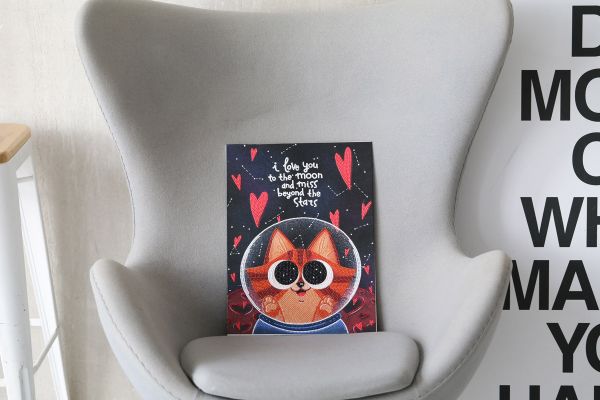 Картина по номерам Фрея, постер Космический кот