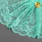 Кружево бельевое эластичное 190 мм / 10 м, 24, цв.мята, Kruzhevo