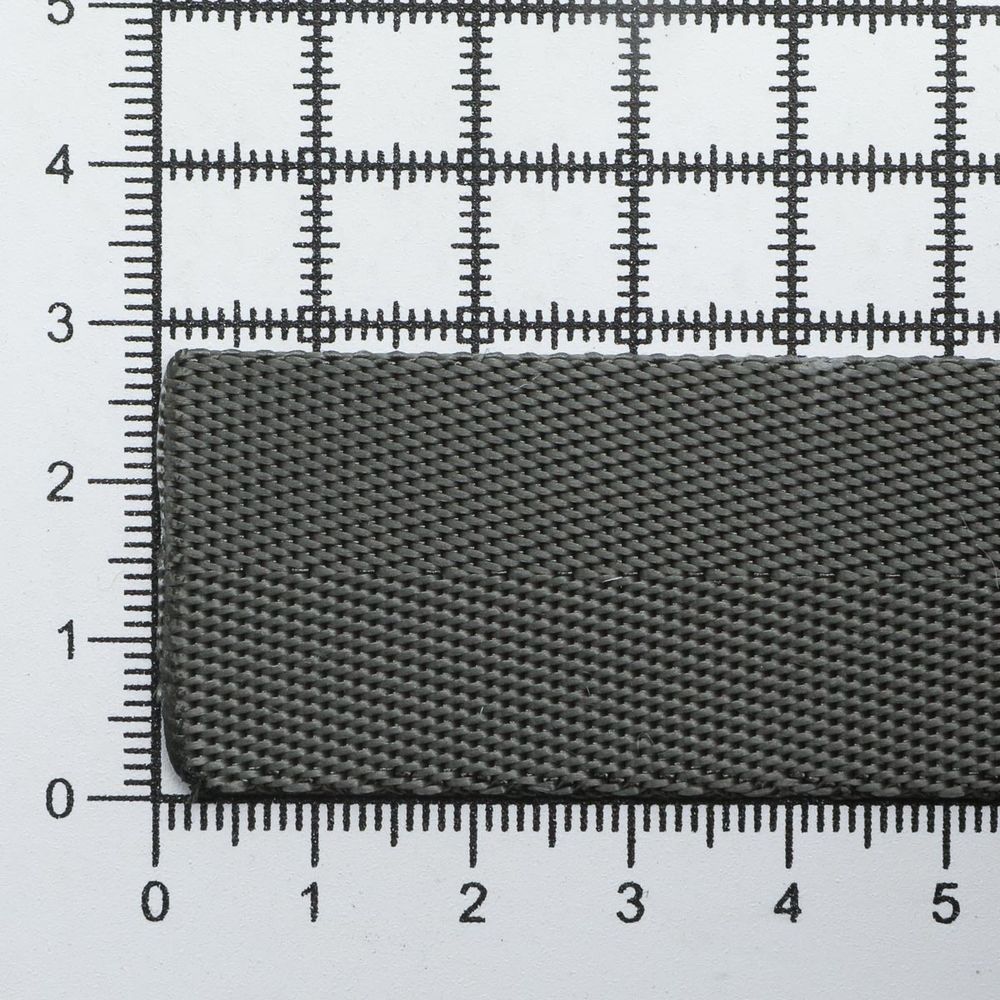Стропа (ременная лента) 25 мм / 25 метров, толщ. 1.0 мм, [15.1 г/пог.м], 100% п/п, 72 мокрый асфальт