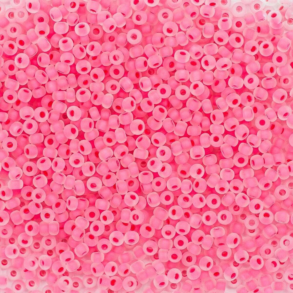 Бисер Preciosa прозрачный матовый, цветной центр 10/0 (2.3 мм), 100 г (5х20 г), цв. 38398