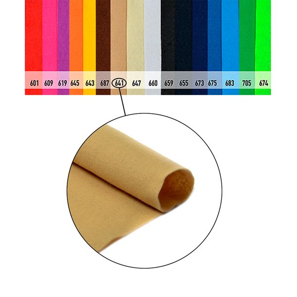 Фетр рулонный мягкий 1.0 мм, 100 см, рул. 10 метров, цв. 641 св.бежевый