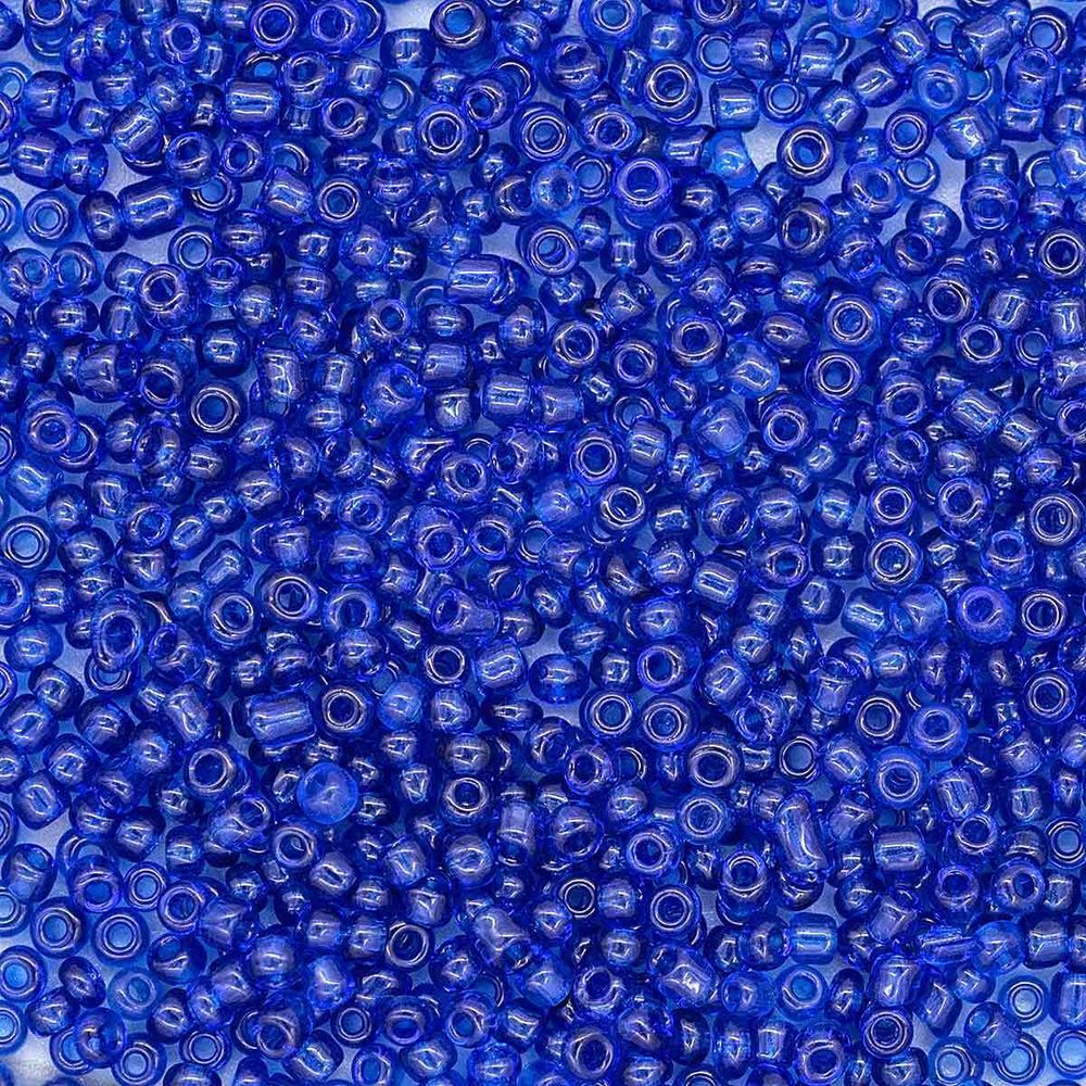 Бисер Astra&amp;Craft 11/0 (2.1 мм), 500 г, цв. 8 синий/прозрачный