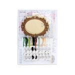 Набор для вышивания нитками МП Студия, на деревянной основе Миниатюра. Черничный лес 14х10см