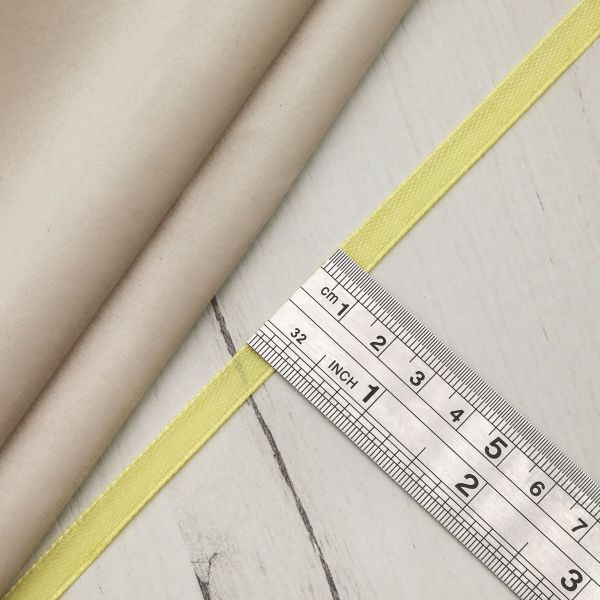 Лента атласная 1-сторонняя 6.0 мм / 22.86±1 метров, 060 лимонный, Globus