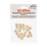 Розетки для бус 10 мм, 20 шт, 02 под золото, Zlatka MFR-14