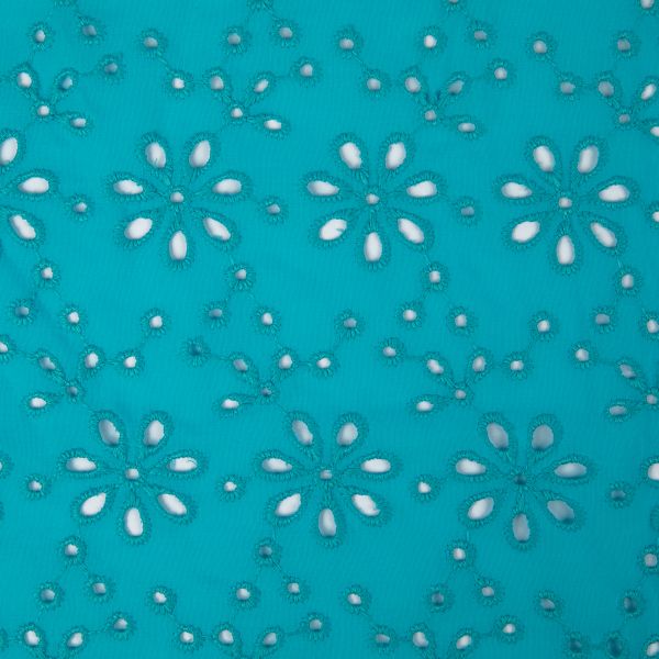 Ткань шитьё (прошва) 285 г/м², 140 см / 10 метров, 15-4825 голубой, Gamma YFAS-3670