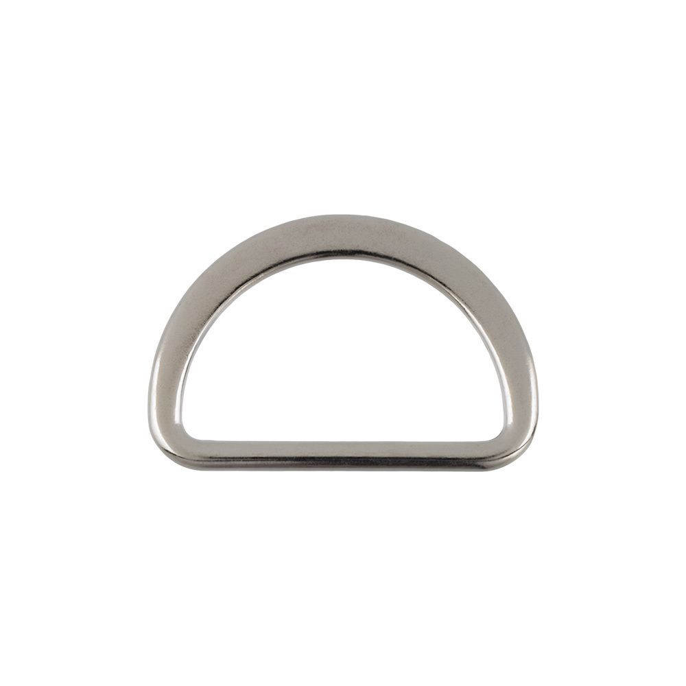 Полукольцо литое металл внутр. 25 мм, 10 шт, 04 никель, Gamma GHR-25