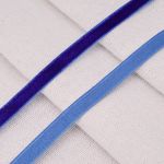 Лента бархатная (тесьма) 06.0 мм / 32.9±2 метров, 0081-0701 (8571 синий)