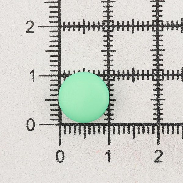Пуговицы на ножке 16L (10мм), пластик (Green (зеленый)), NE68, 72 шт