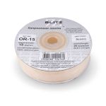 Лента капроновая (органза) 15.0 мм / 22.8±1 метра, 003 бл. кремовый, Blitz OR-15