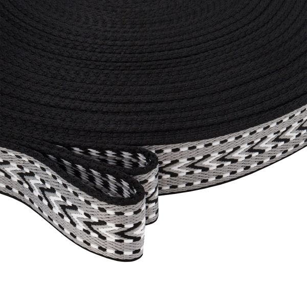 Стропа (ременная лента) 38 мм / 45.72 метра, [35.87 г/пог.м], с принтом, T0809 серый/белый/черный, 3Al362