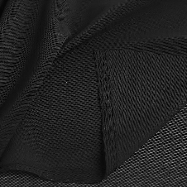 Сетка бельевая эластичная утягивающая 190 г/м², шир.152 см / 20 кг (1 кг - 3.35 метров).OLG008.170, цв.170 черный /OLG008.170/