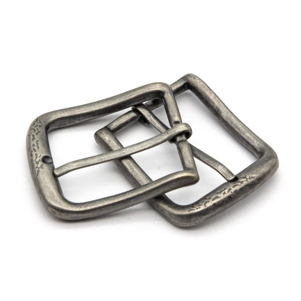 Пряжка ременная металл 40 мм ч, никель серебро, металл, 2 шт, BIG
