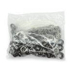 Люверсы металл ⌀_5.0 мм (внутр.), чер.никель, 100 шт, BIG