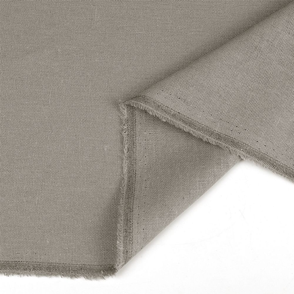 Льняная ткань 200 г/м², 140 см / 5 метров, TBY.Li.1009.73.5, цв.73 св.серый