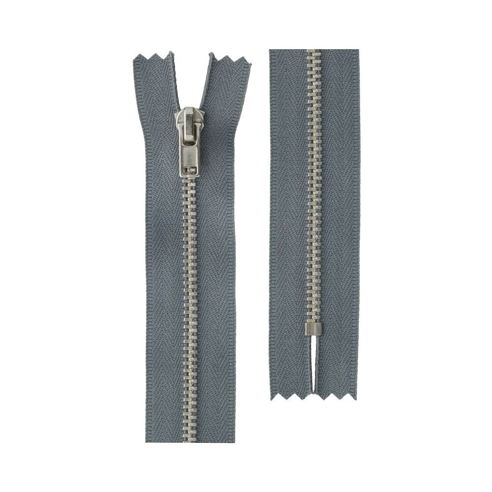 Молния металл Т3 (3 мм) 1 зам., н/раз., 18 см, никель, 304 серый, ZIP 3N Gamma, 10 шт Молния металл Т3 (3 мм) 1 зам., н/раз., 18 см, никель, 304 серый, ZIP 3N Gamma, 10 шт