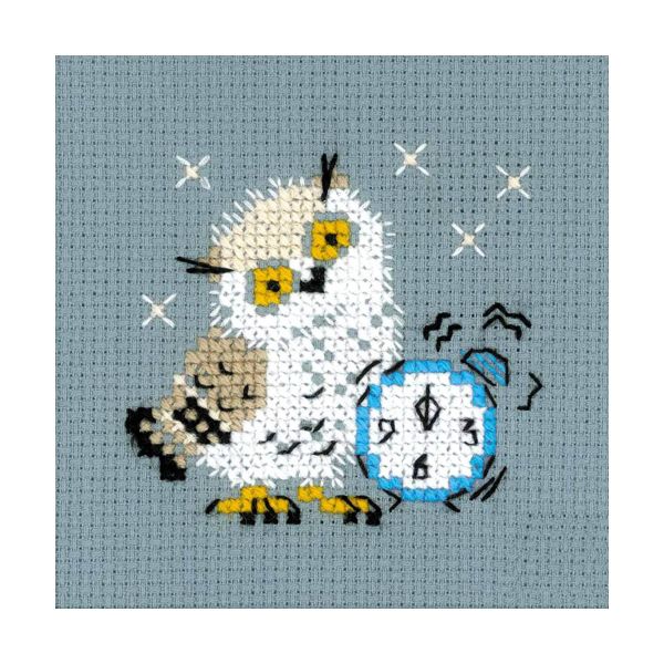 Набор для вышивания нитками Риолис, Будильник9х9см