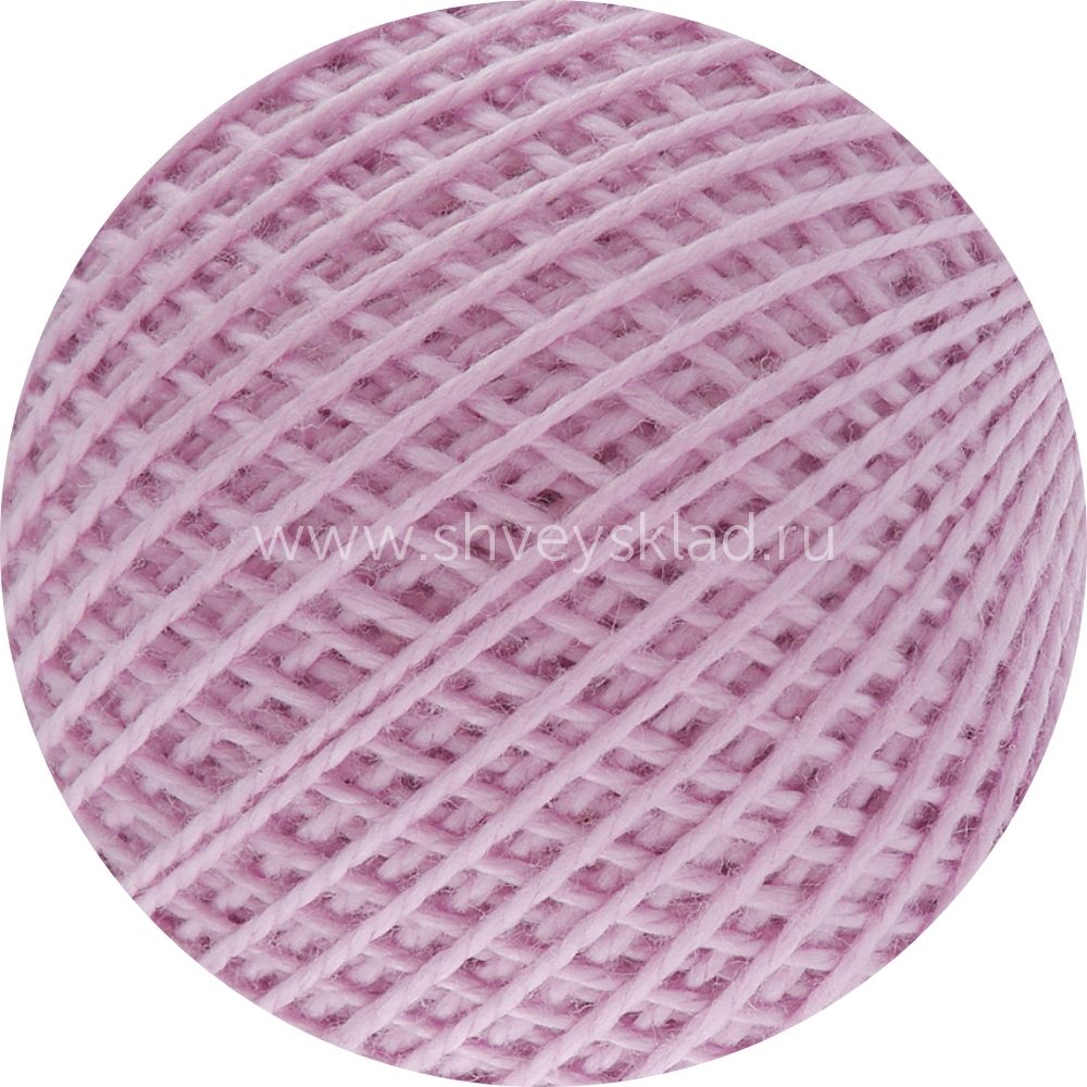 Пряжа ПНК им.Кирова Ирис / уп.20 мот. по 25 г, 150м, 1702 бледно-сиреневый