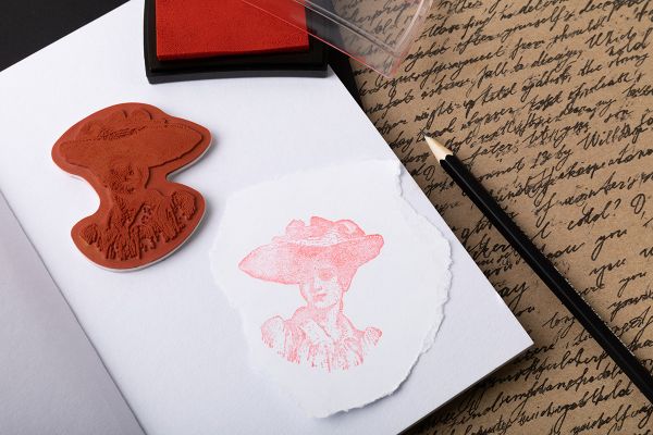 Штамп 5.8х7.2 см, 07 Девушка (портрет), Mr.Painter TSM-01