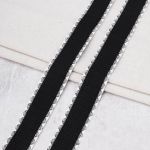 Тесьма (лента) окантовочная 28 мм / 91.44 метра, 5.075 г/пог.м, декоративная, 06 черный, 3Al360